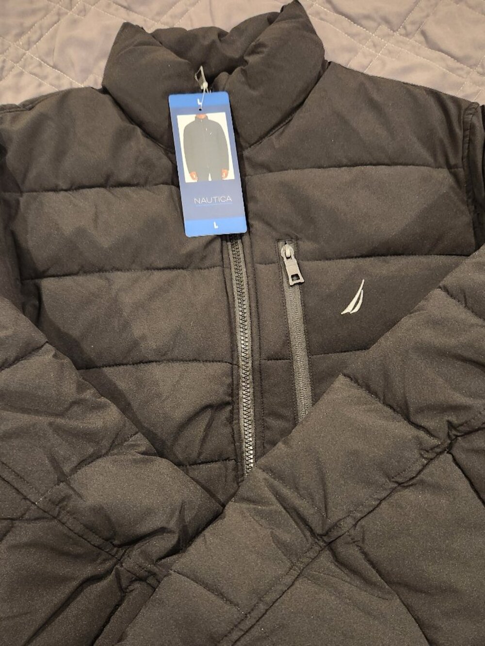 Mens Nautica down alternative puffer coat